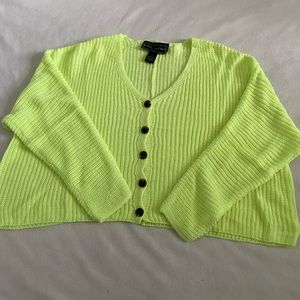 fluorescent cropped sweater NWOT